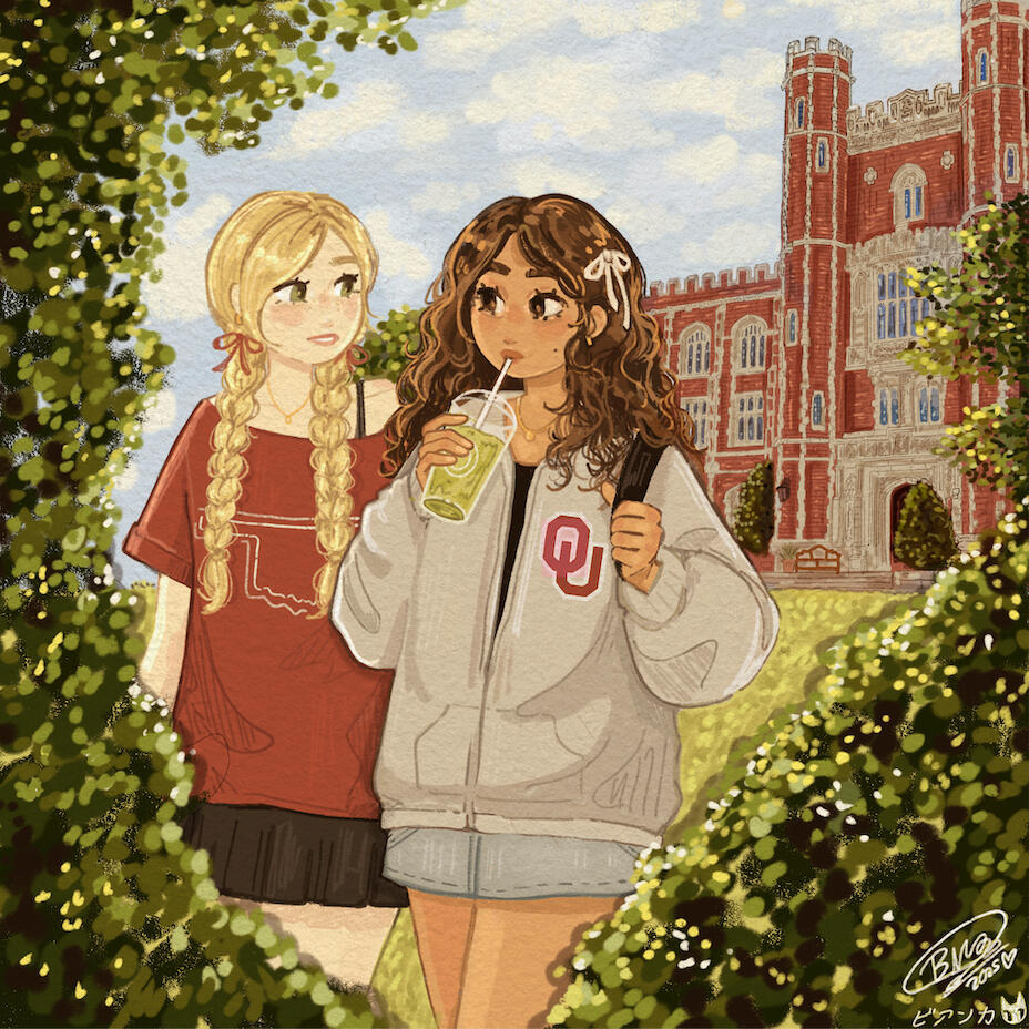 strolls on campus (selected to be displayed at the norman exhibition in seika)