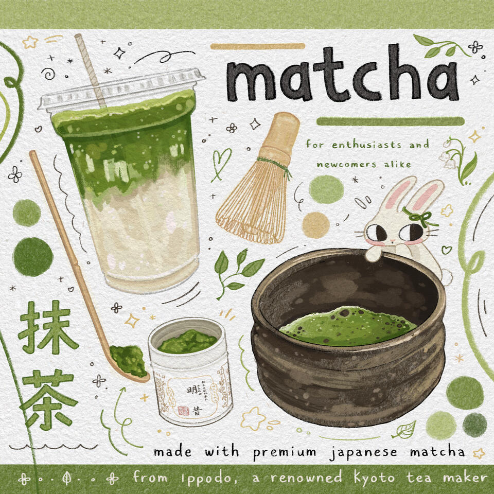 wabi-sabi menu: matcha