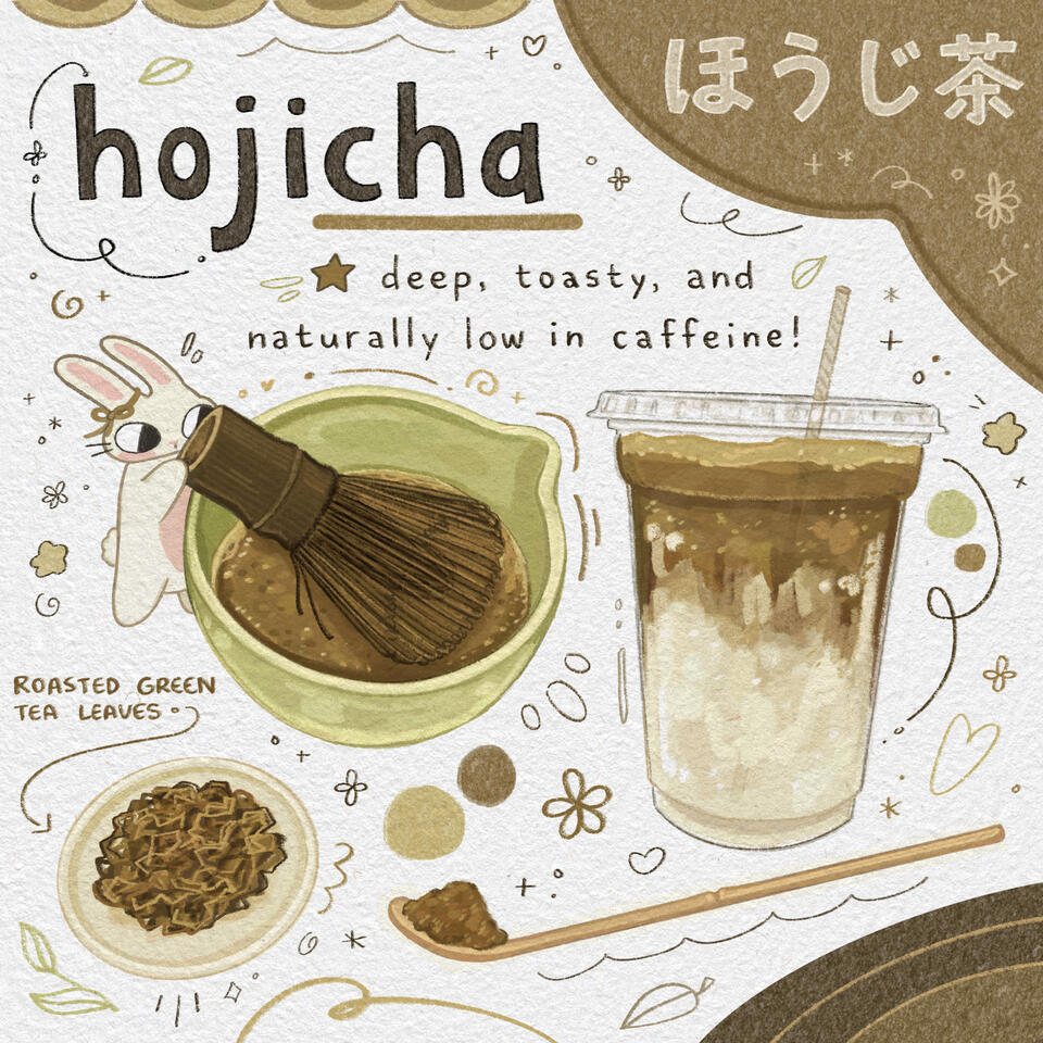 wabi-sabi menu: hojicha